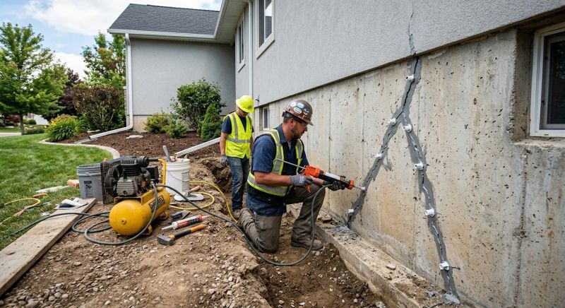 Foundation Crack Sealing in Columbus, OH