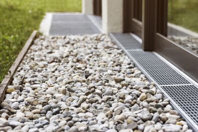 French Drain with Gravel